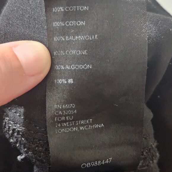 FREE PEOPLE Destressed Denim Shorts Black Size 29 - Picture 6 of 6